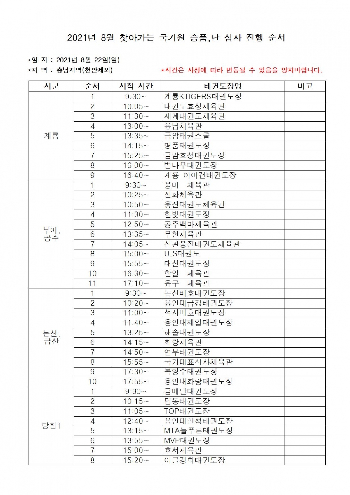 2021년 8월 찾아가는 국기원심사 진행순서(충남)001.jpg